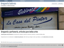Tablet Screenshot of drogueriasubiratsbarcelona.com